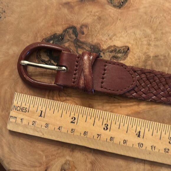 Vintage Talbots Braided Leather Belt - M - Picture 6 of 9